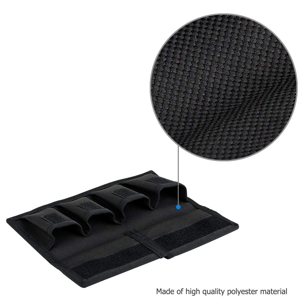 JJC Custodia per scheda di memoria per schede SD SDHC SDXC/Micro SD/XQD + 4 slot per batteria per fotocamera Canon LP-E6 LP-E17 Sony NP-F550 NP-FW50 NP-FZ100 Fujifilm NP-W126 Nik. EN-EL15 EN-EL14