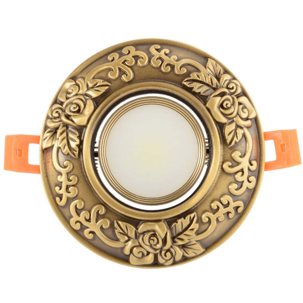 Downlight LED tri-couleur 3000K-6000K encastrable pour plafond vintage et spot de maison