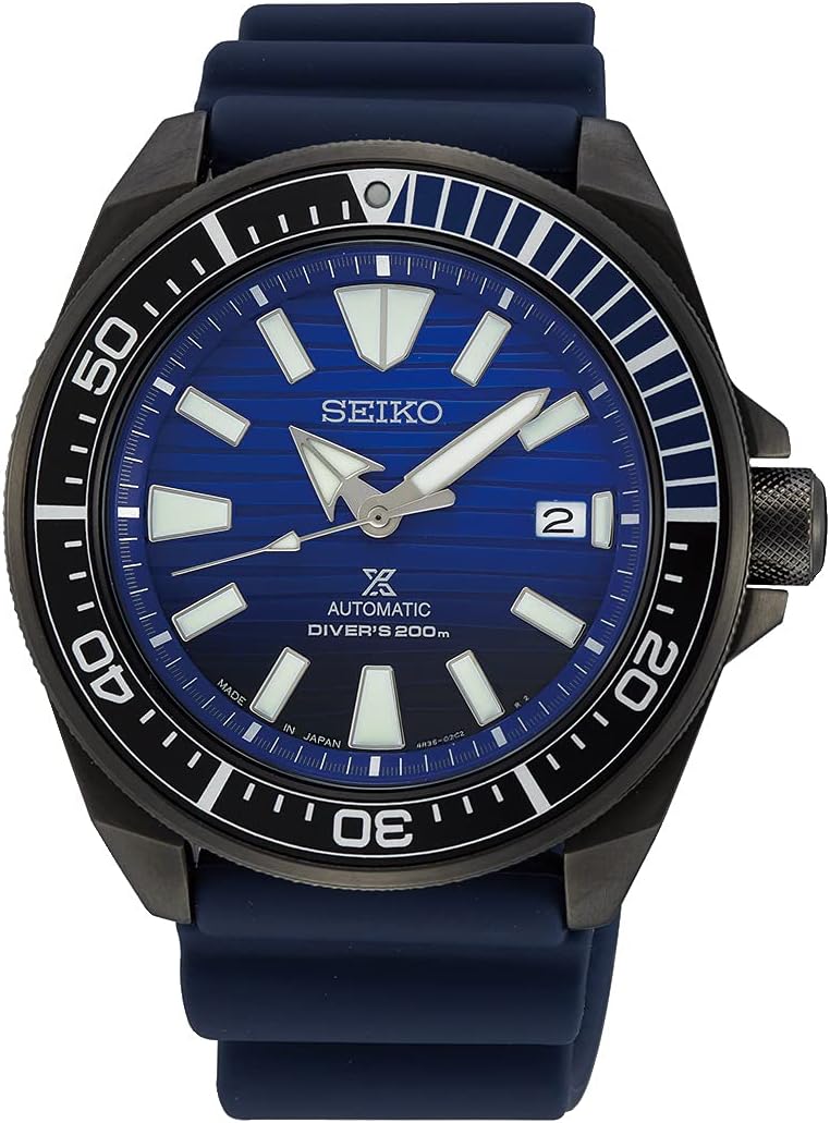Seiko SRPD09J1 Prospex Save the Ocean Special Edition Samurai Special Edition Divers Wristwatch, 68.6 ft 200 m, Made in Japan, Mens Overseas Model, sports
