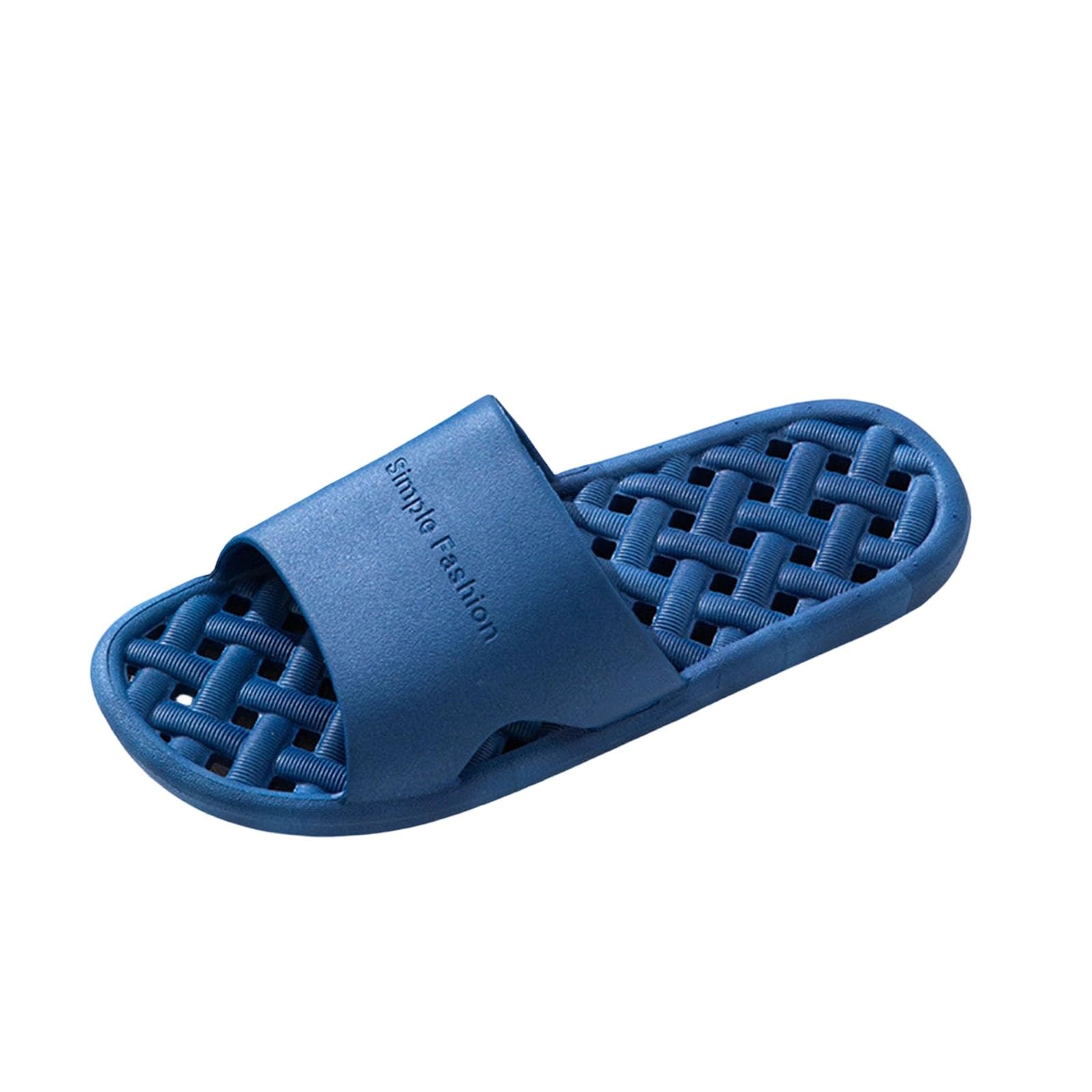 Shower Shoes Quick Dry Non-Slip Bathroom Slipper for Men Women Dorm Home Slides Soft Soles Gym Sandal Flats