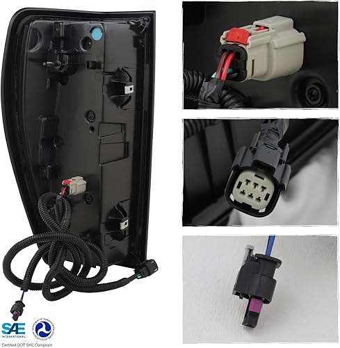 Miniatura 9 de AKKON - Compatible con GMC Sierra 19-23 15002500 2019-2023 LED completo Luz trasera sin lámpara de firma estilo OE lado izquierdo del conductor