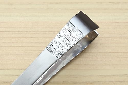 Miniatura 8 de Yoshihiro Pinzas antideslizantes de hueso de pescado para sushi japonés, herramienta de guarnición del chef (tipo occidental, antideslizante)