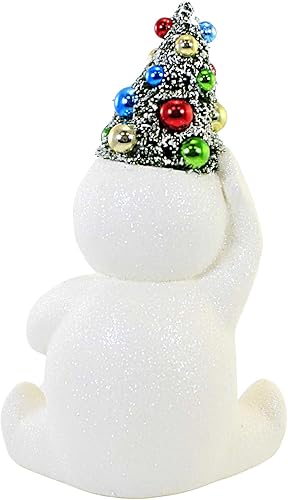 Miniatura 2 de Bethany Lowe Muñeco de nieve retro de bastón de caramelo con árbol mediano