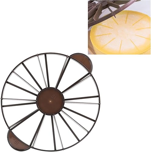 Cortador de tartas, cortador de tartas para rebanadas uniformes, marcador de porciones de pastel, divisor redondo de 1012 piezas para tartas de pan,