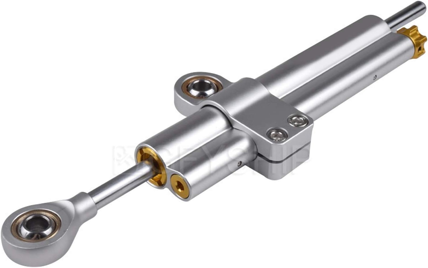 Steering Damper Adjustable Motorcycle Steering Damper Ohlin Stabilizer For Yamaha R6 MT09 FZ1 FZ8 Z750 Z900 Z1000 Mounting Bracket Kit(Black)