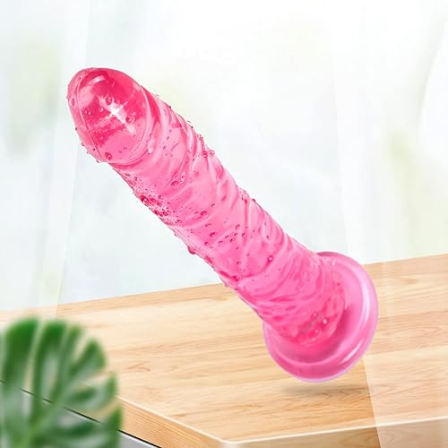 Miniatura 7 de Consoladores realistas que se sienten como la piel, ventosa de 7.3 pulgadas para manos libres, punto G vaginal flexible y juego anal, material