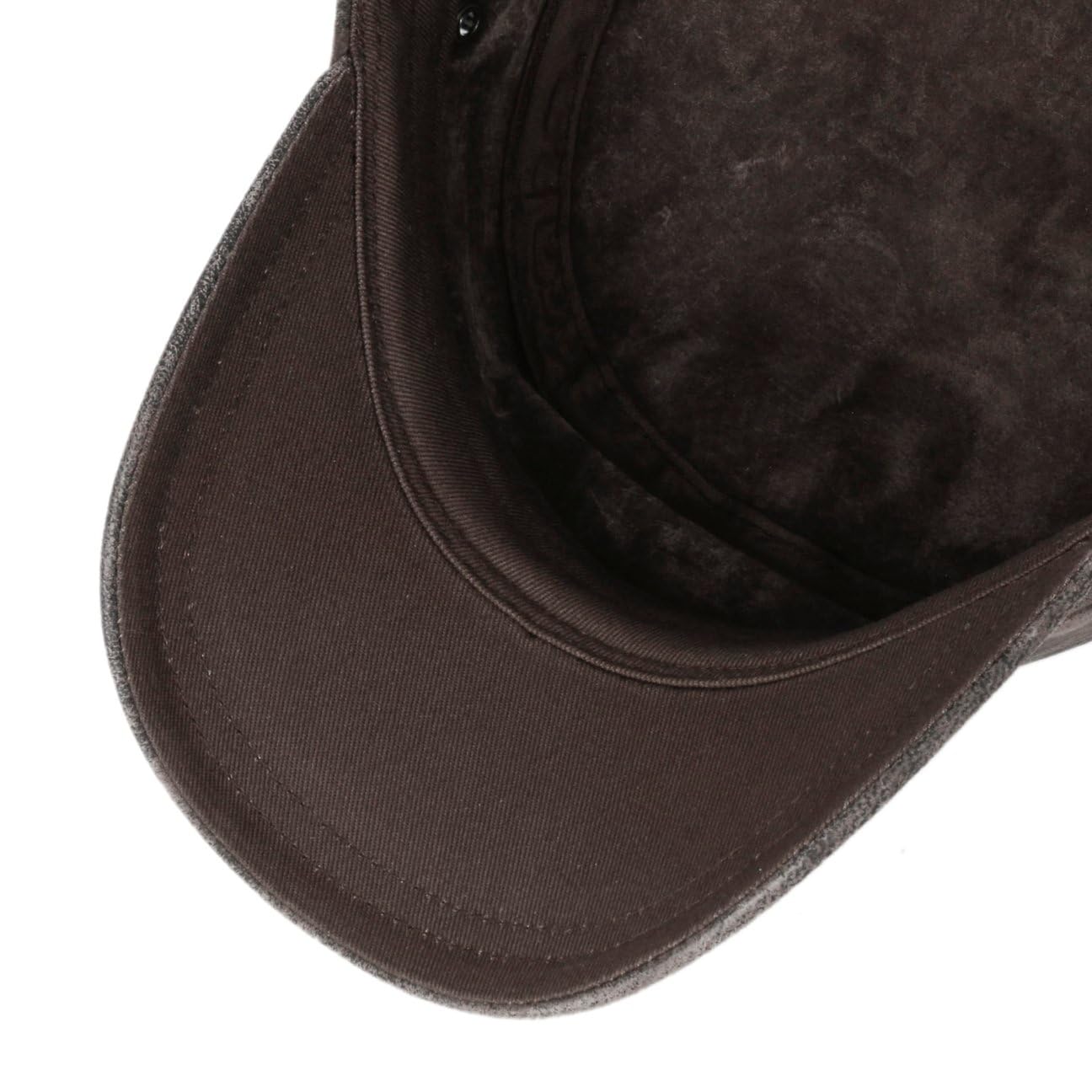 Stetson Raymore Gorra Militar Army de Piel Unicolor Hebilla Metalica Hombre Todo el ano