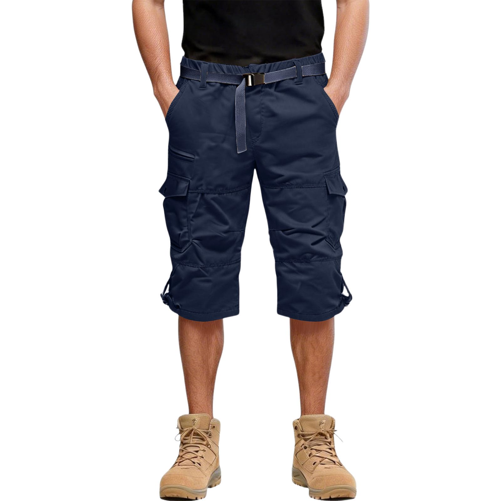 Genérico Pantalones Cortos Hombre con Bolsillos Casual Chandal Chinos Trekking Short Pantalones Cortos Hombre Trabajo Tallas Grandes Bermudas Deportiva Ropa