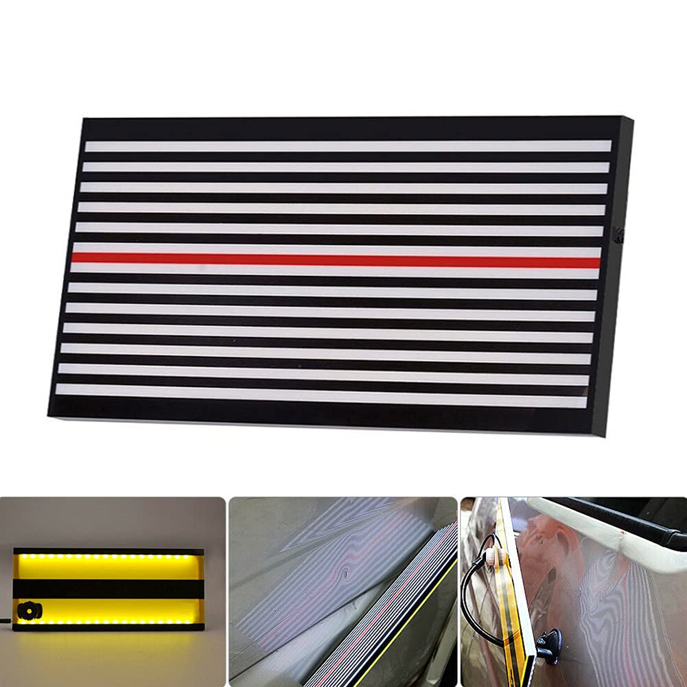 Zestaw narzędzi do naprawy wgnieceń bez lakieru, lampa LED, reflektor do wgnieceń, narzędzie do naprawy wgnieceń, z uchwytem regulacyjnym i linią USB do samochodu