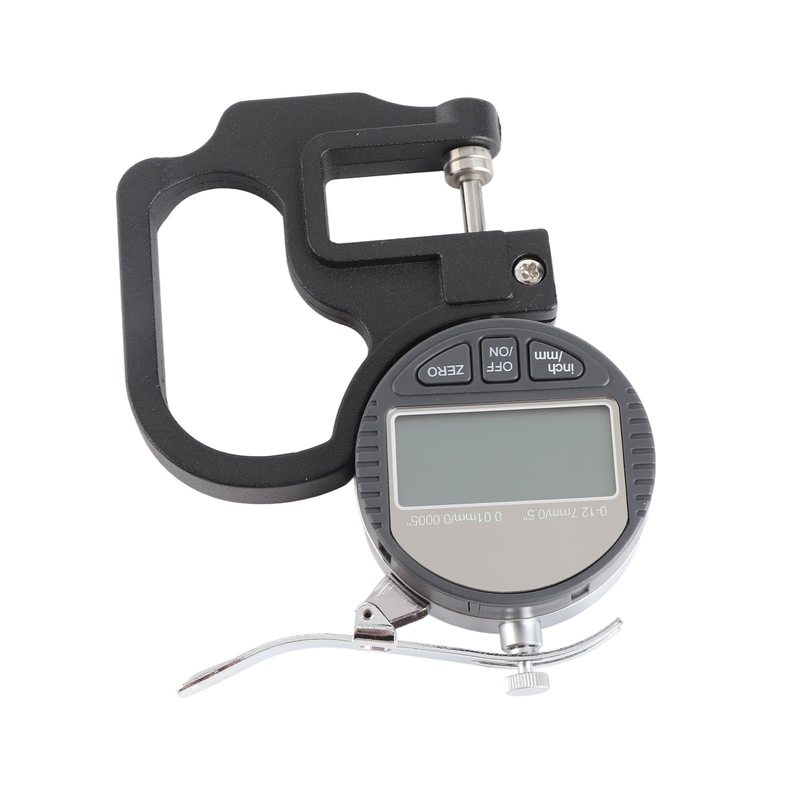 Micrometro digitale per spessore Misuratore di spessore elettronico Misuratore di spessore di precisione 0,01 mm per pelle, legno, carta, gamma 0-12,7 mm, Strumento portatile
