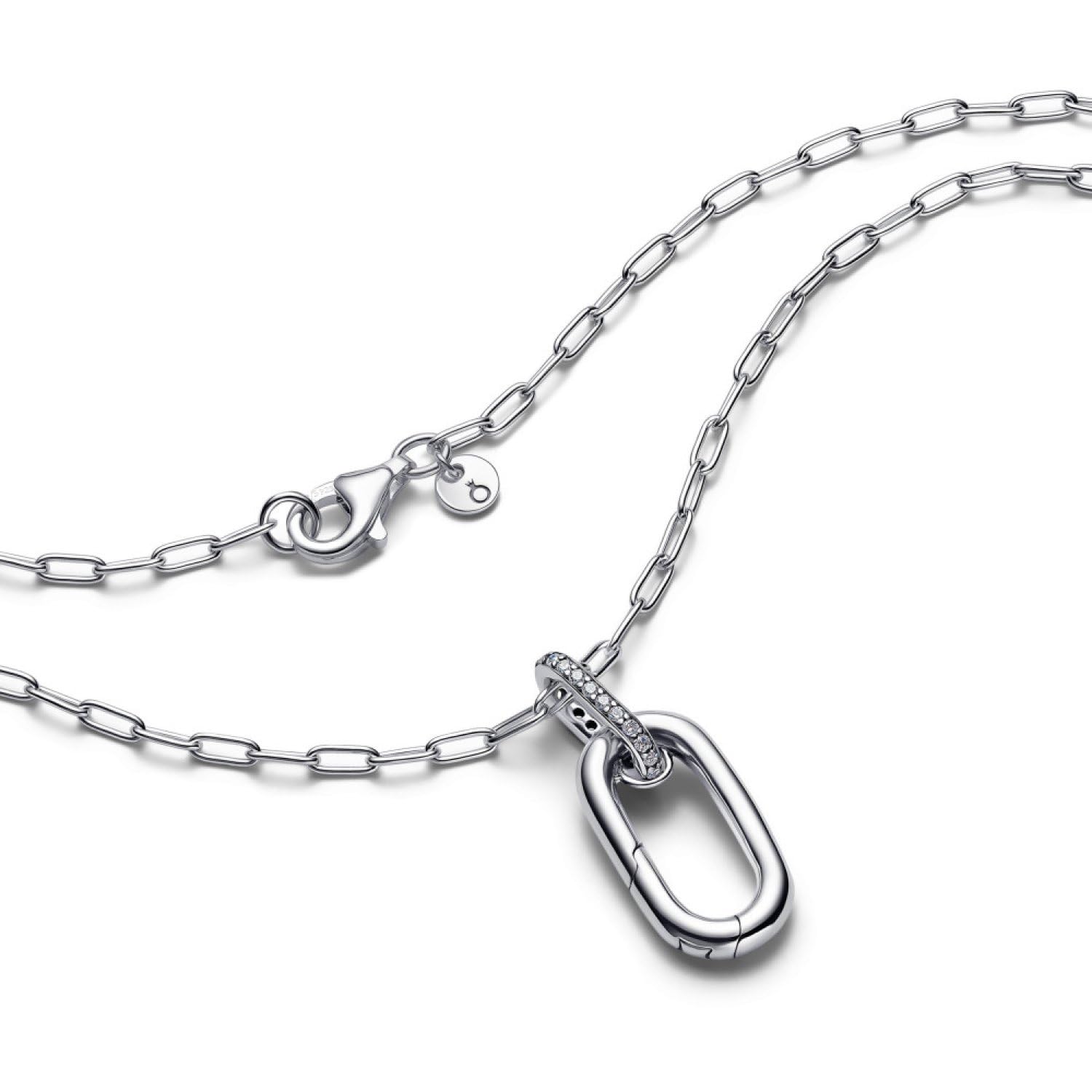 Pandora Anhänger-Halskette mit aufklappbarem Glied 394086C01-50 Damenhalskette