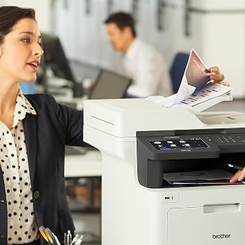 Brother Color Laser All-in-One Printer with Advanced Security, High-Speed 33ppm Printing, Wireless Network, 7 in Touchscreen, Duplex Print and Scan for Business (MFC-L8905CDW)