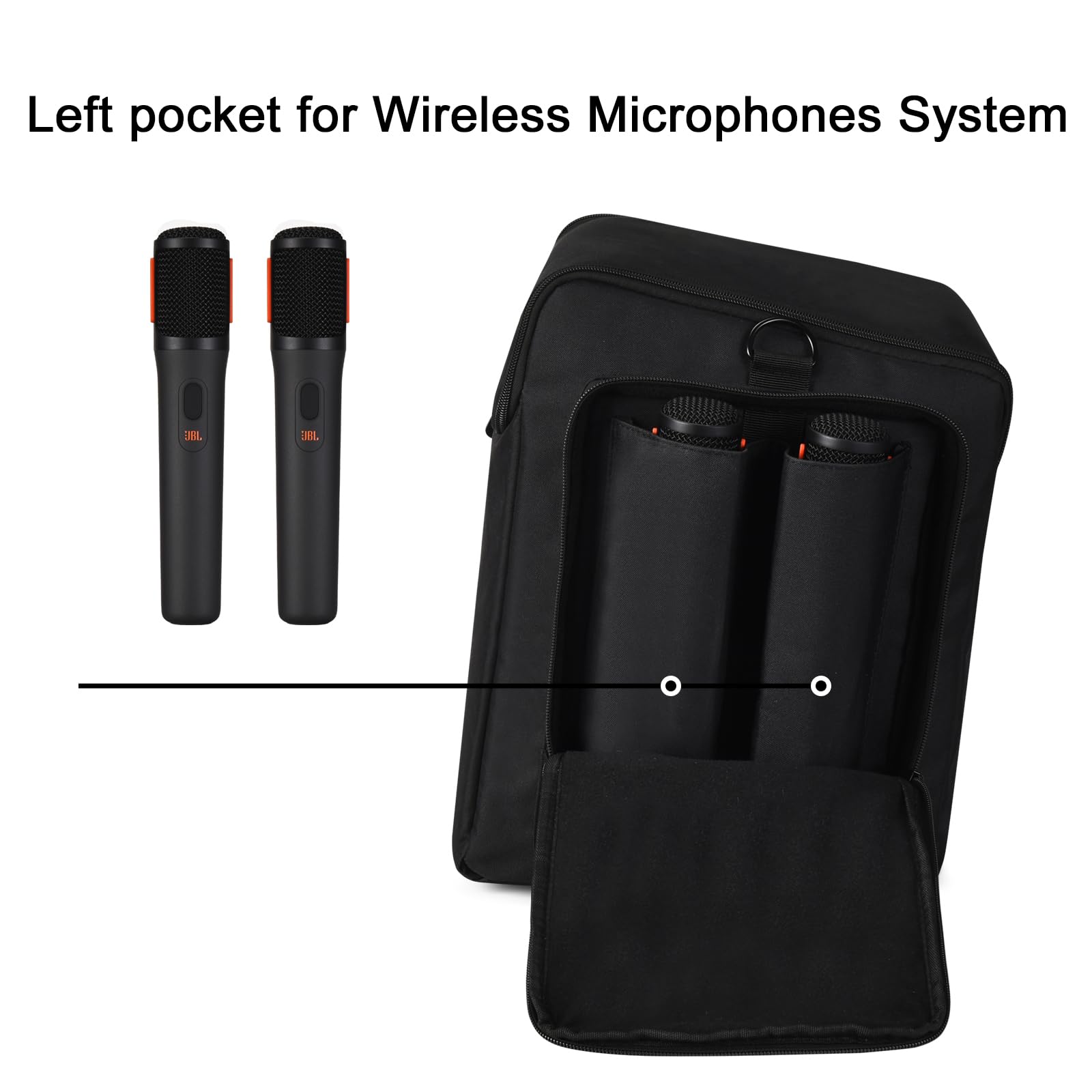 Étui Transport Portable Housse Protection Sac Voyage Sacoche pour JBL PARTYBOX Encore 2 / PartyBox Encore Essential Enceinte de Soirée Portable avec Microphone sans Fil,Noir