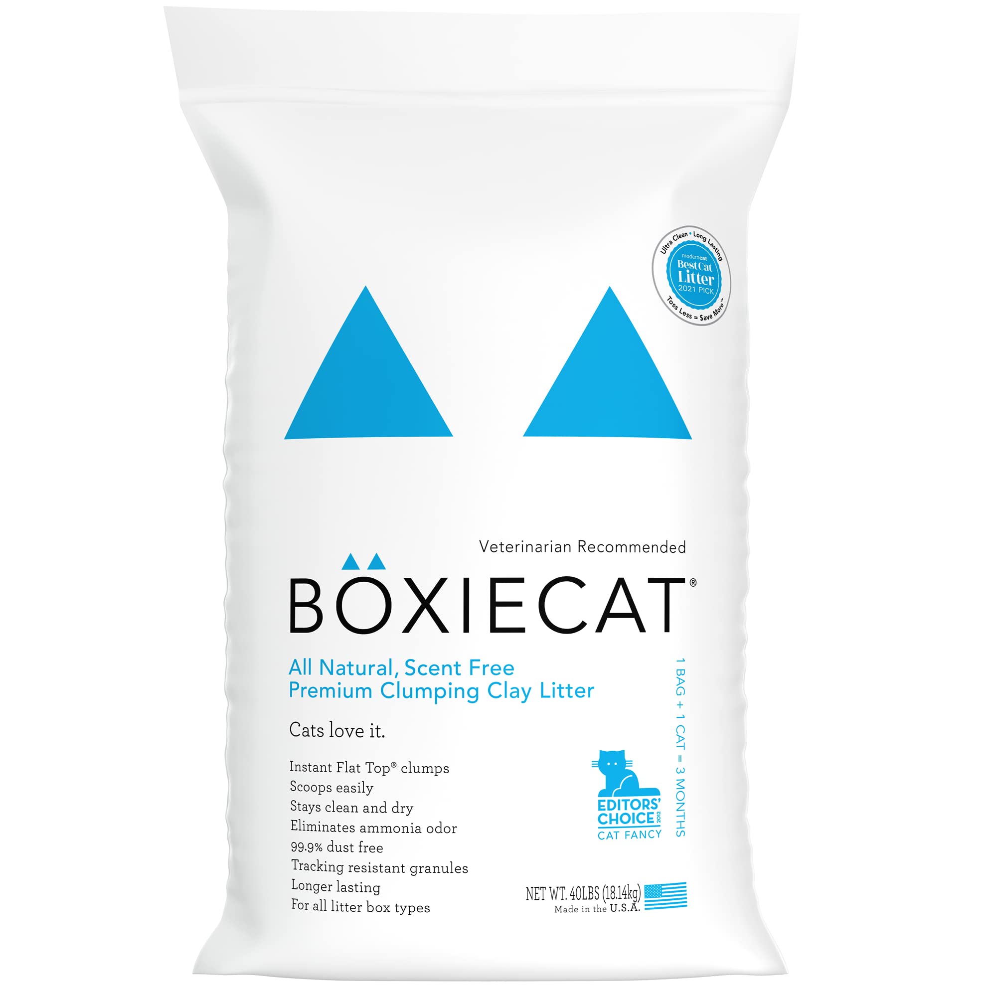 Photo 1 of Boxiecat Premium Clumping Cat Litter - Scent Free - Clay Formula , 40 lb 