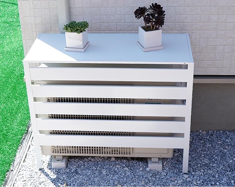 エアコン室外機カバー 3面囲いタイプ Amazon.co.jp: エアコン 室外機 カバー 大型 おしゃれ 鉄製 3面