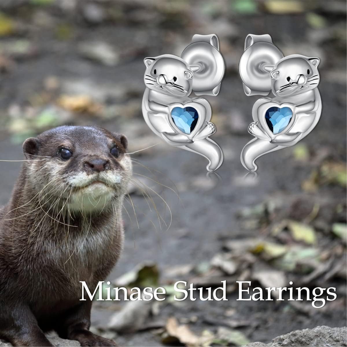 Koala/Otter/Elephant/Sloth/Panda Earrings 925 Sterling Silver Animal Stud Earrings Animal Jewelry for Women - Image 5