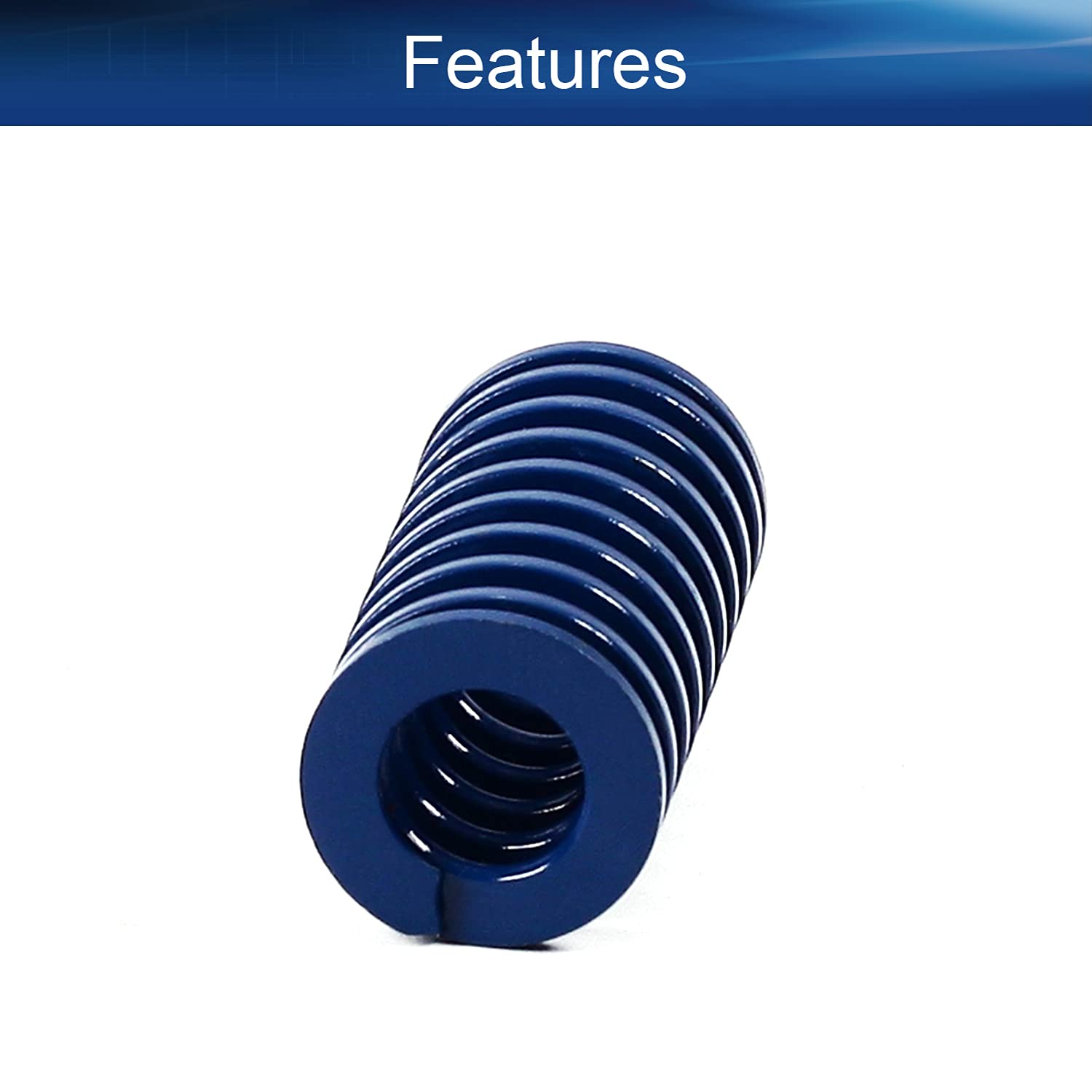 Metal Spring，Springs Compression Spring, 20mm OD 10mm ID 40mm Long Spiral Stamping Heavy Load Compression Mould Die Spring for 3D Printer Accessories Mechanical Equipment Green Tone 1pcs(Green)(Blue)