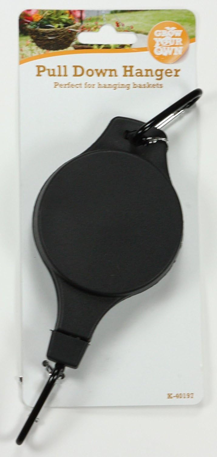 Set of 4 Pull Down Retractable Hanging Basket Holders