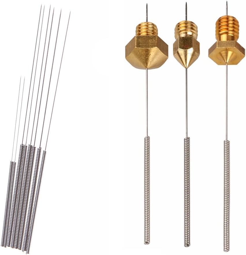 1 Set Stainless Steel Nozzle Cleaning Needle 0.2/0.25/0.3/0.35mm For 3D Printer