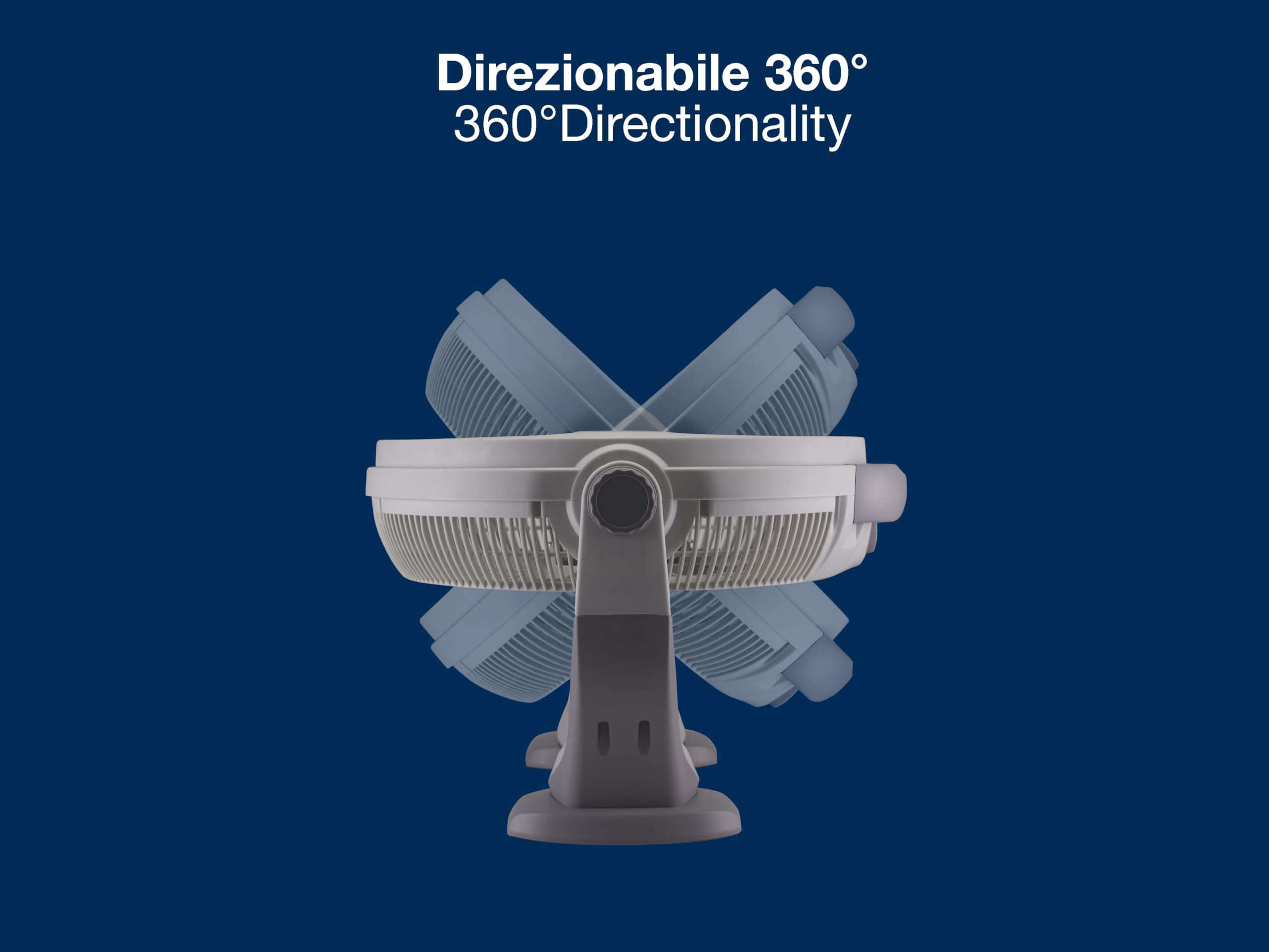 BEPER P206VEN560 wentylator podłogowy, moc 100 W, wentylator podłogowy z 5 dużymi ostrzami, 3 prędkości do wyboru, szary