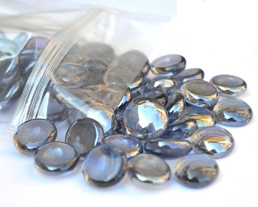 Promote Trader Decorative Stones & Pebbles 250gram Clear Grey Silver Transparent Silver for Garden Vase Fillers Aquarium Table Decor Fountain Decoration (B095PKPP5P) Amazon Price History, Amazon Price Tracker