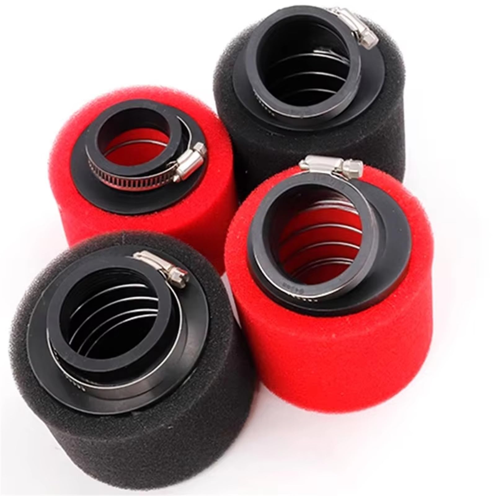 Filtro Aspirazione Aria Moto Per scooter Dirt Pit Bike | Filtro dell'aria in spugna per moto 35mm 38mm 42mm 45mm 48mm(Red 38 straight)