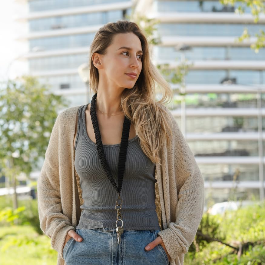 Scrunchie Lanyard Retractable Lanyard for Teachers - Image 3