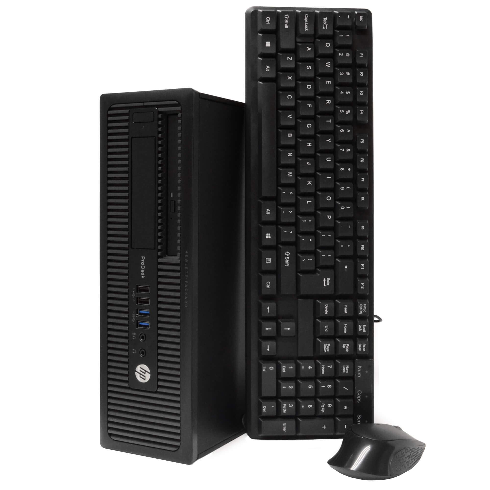 HP ProDesk 600 G1 SFF Ordenador de sobremesa, Intel Core i7-4770, 8 GB de RAM, SSD de 240 GB, WiFi, Bluetooth, Teclado QWERTY Estadounidense, Windows 11 Pro (reacondicionado)