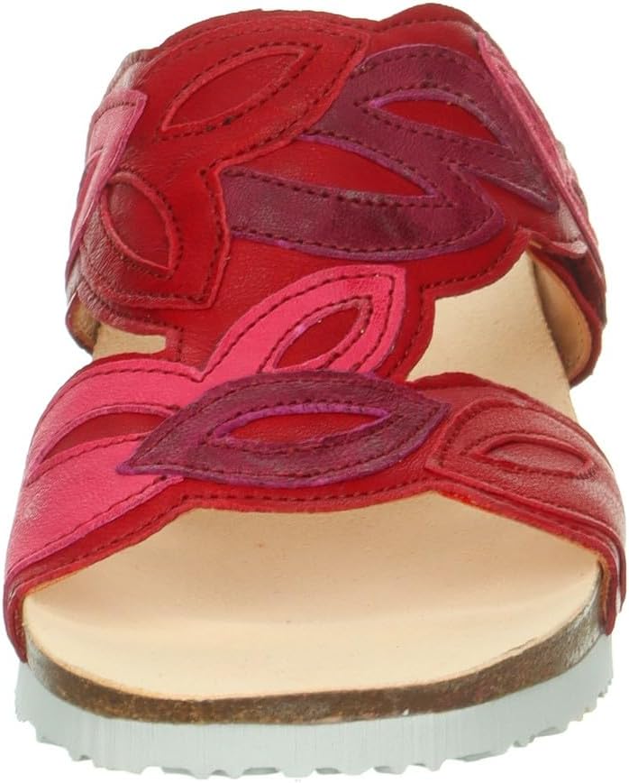 Think! Women's Mizzi Leather Lining Slippers, Fragola Kombi 5000, 7/7.5