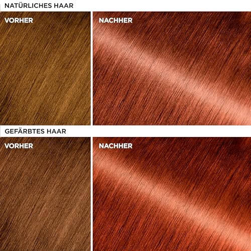 Olia Gloss, Toning Hair Mask, repariert bis zu 1 Jahr Haarschäden, bis zu 72h sichtbarer Glanz, intensiviert die Haarfarbe bis zu 6 Haarwäschen, wie eine Haarmaske anwendbar, Cowboy Copper