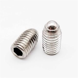 10 UNIDS M3 M4 M5 M6 Negro Grado 12.9 304 Acero inoxidable Hex Socket Ball Émbolo Point Set Tornillo Perno (Color : 304 Stainless Steel, Size : 35MM_M4 10PCS)
