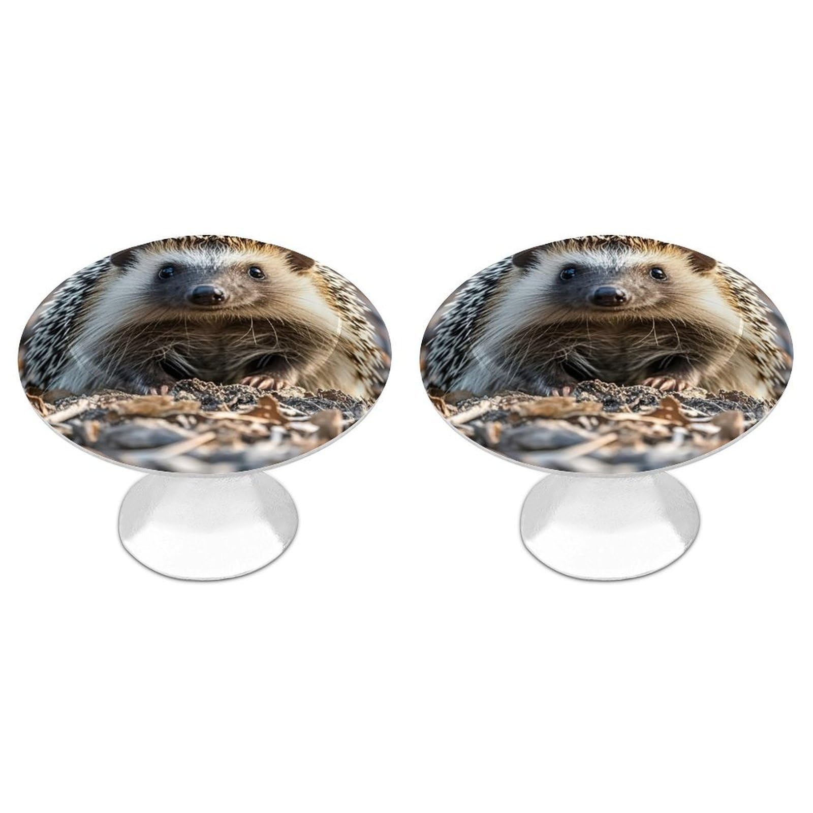 Vstadank Style Hedgehog Drawer Knob Round Dresser Sturdy Drawer Pulls With Mounting Screws Kitchen Stainless Steel Modern Decorative Handles For Cupboard Closet Bathroom