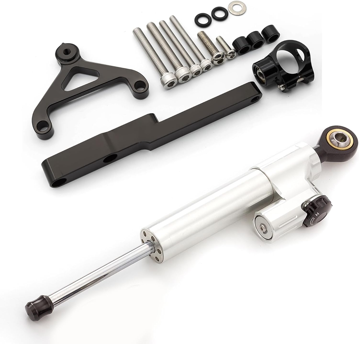 Fit For CB1000R CB 1000R 2008 2009 2010 2011 2012 CNC Motorcycle Steering Damper Stabilizer Buffer Control Bar with Mounting Bracket Support Kit Full Set