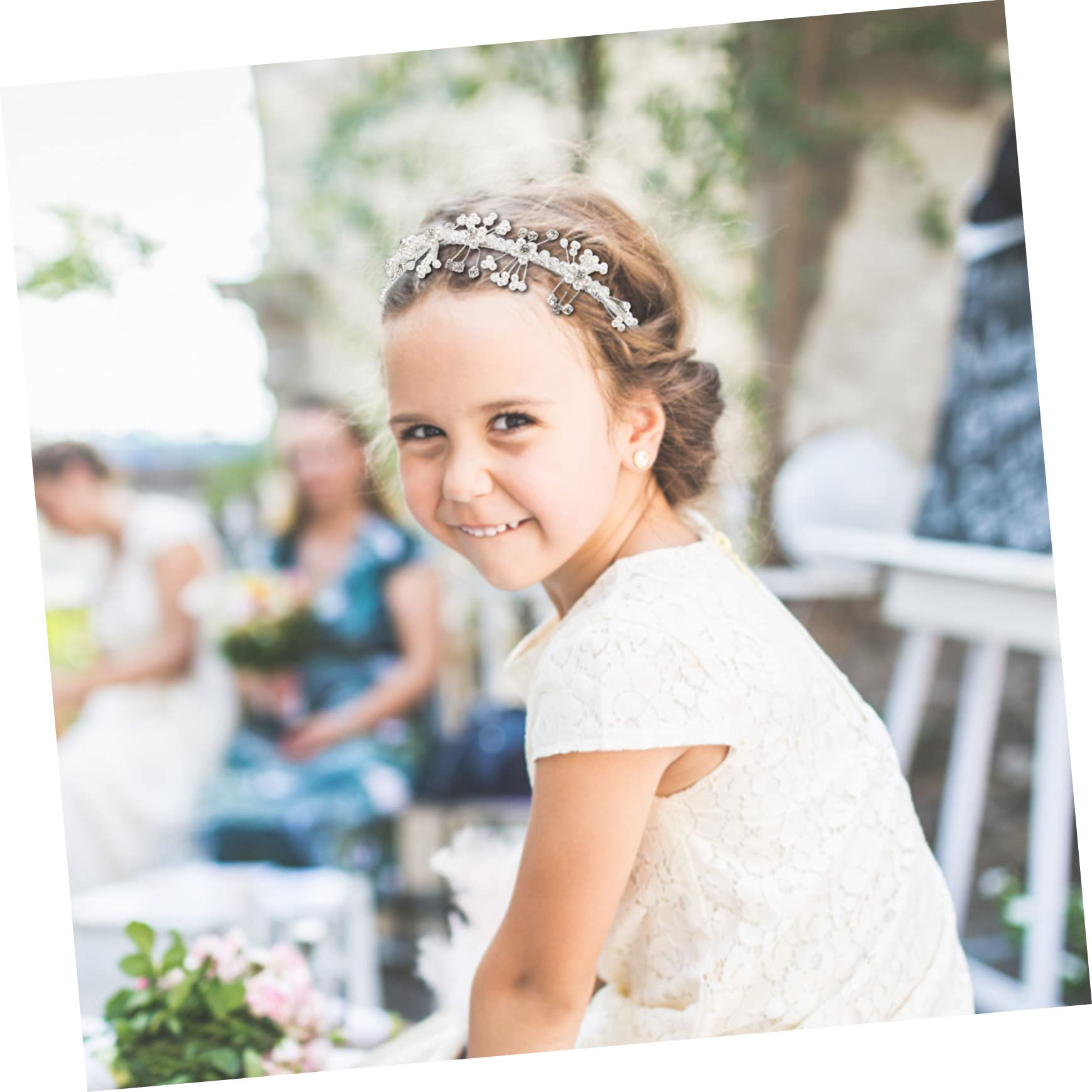 MAGICLULU 3piezas Diadema De Perlas Para Accesorios De Cabello Elegantes Para Bodas y Fotografía Para Cumpleaños y Especiales