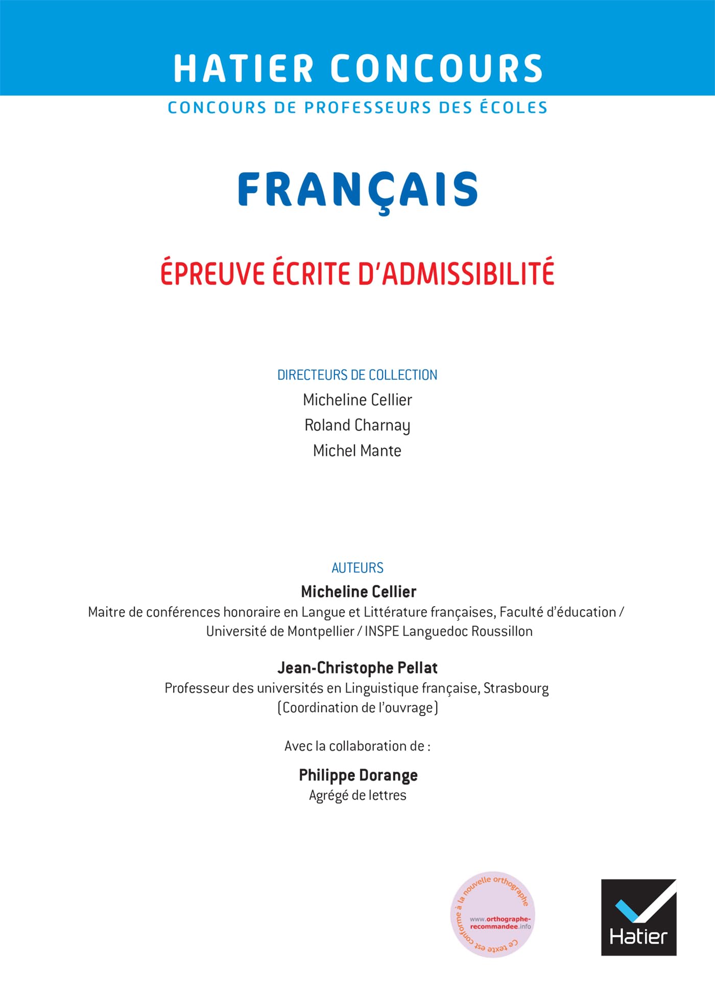 Français - CRPE 2026-2027 - Epreuve écrite d'admissibilité - L3 et M2
