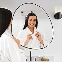 Vista 6 de WallBeyond Espejo asimétrico, espejo de pared irregular, espejos de pared abstractos decorativos para dormitorio, sala de estar, entrada, pasillo