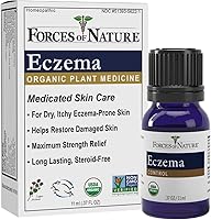 Vista 10 de Forces of Nature Eczema Control, Sensitive, Dry and Itchy Skin Relief, Steroid-Free Skin Care for Flare-Ups, Eczema Treatment for Adults, Organic