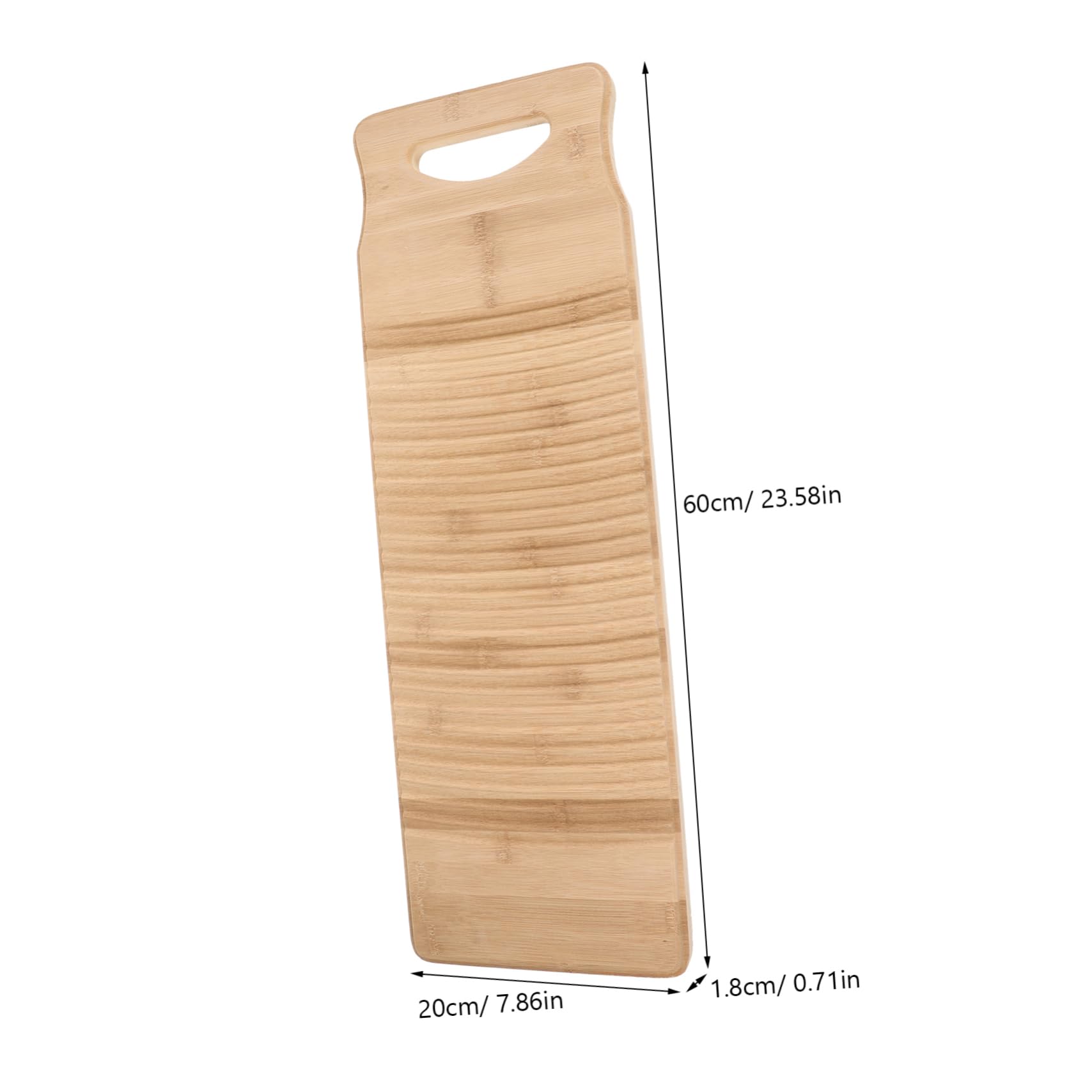 COLLBATH ASSE per Lavare in bambù Ispessito ASSE per Lavare Bucato Antiscivolo 60 Cm