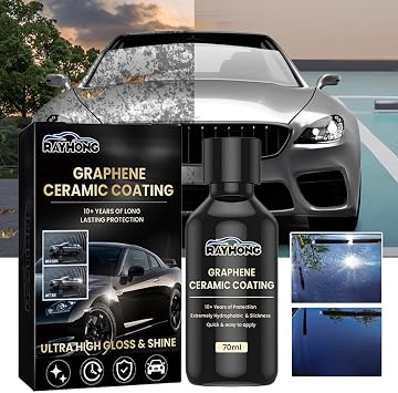 70ml Graphene Ceramic Coating Advanced Technology Ceramic Coating Graphene UV Glow Super Hydrophobic Maintenance Liquid Waterproof Graphene Glass Plated Car Polish