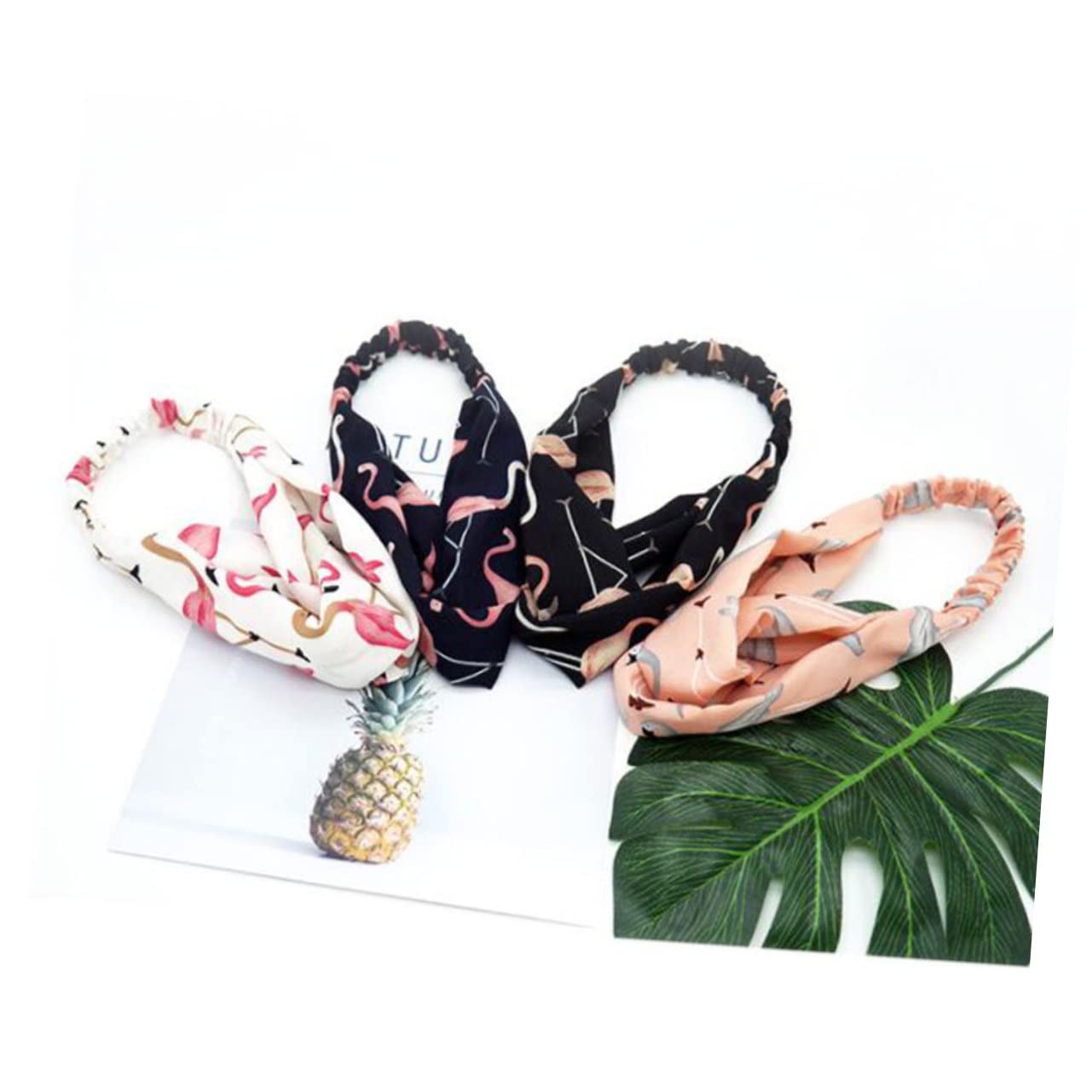 LIFKOME 18pezzi Fasce Per Flamingo Accessori Per e Ragazze Fasce Elastiche Incrociate Casual e Confezione Random