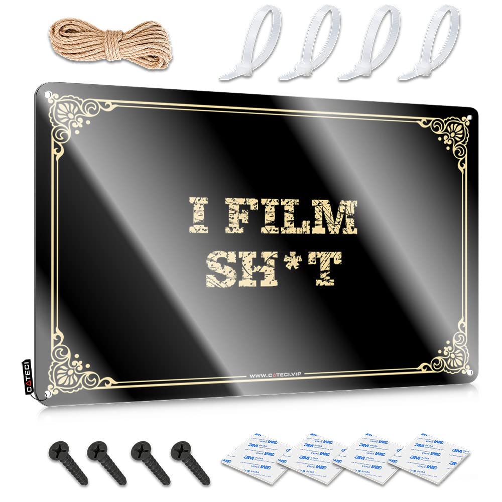 MWFKKADDB Garage Accessories For Man Cave I Film Sh*T Tin Sign Funny House Signs Man Cave Tin Sign(30X40CM)