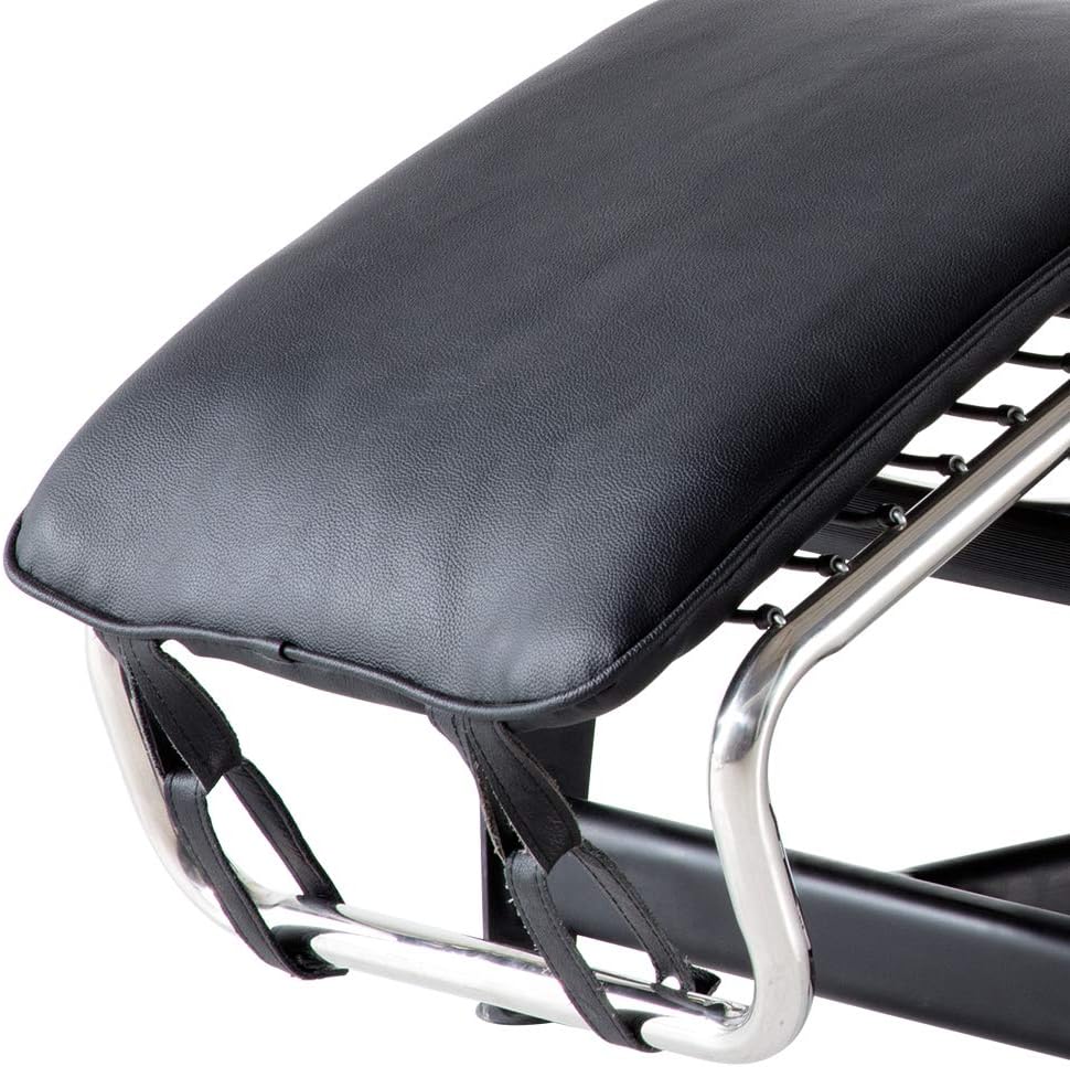 LC4 Chaise Lounge Chair Reproduction - Black Italia Leather