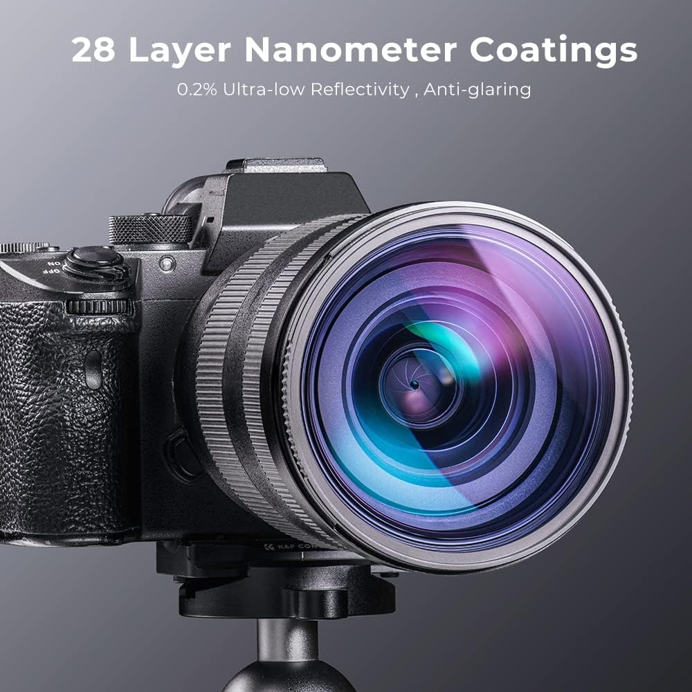 K&F Concept 82mm Clear-Natural Night Filter Light Pollution Reduction Filter for Night Sky/Star (Nano-X Series)