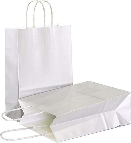 Vista 42 de AZOWA Bolsas de regalo de papel Kraft con manijas, suministros para fiestas, Celeste (Baby Blue), XS Azul bebé,Azul,Pasto verde,Rosa