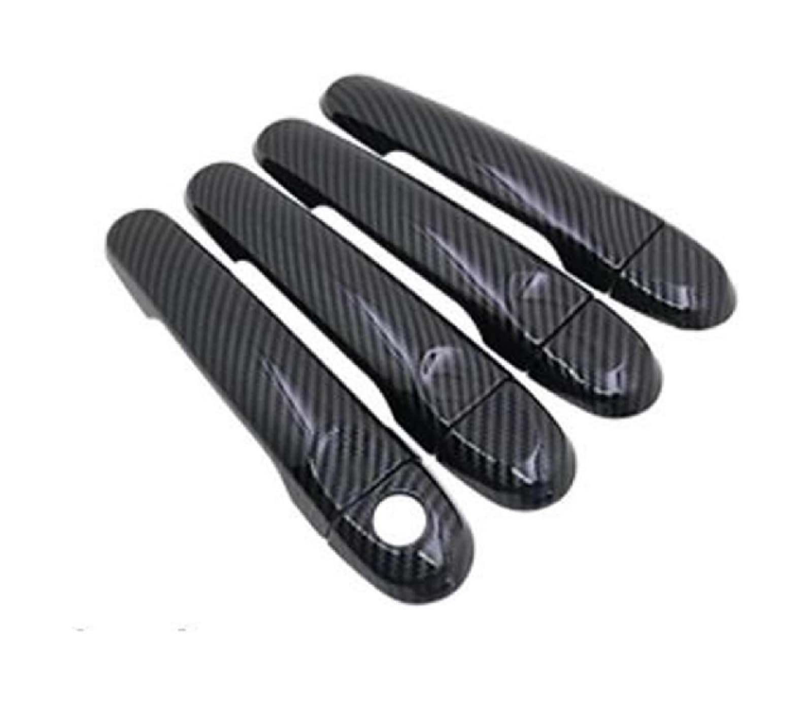 Hckclmbmzw Style4 For Nissan For Note E12 For Versa 2013-2019 Outer Door Handle Cover Exterior Stickers Car Carbon Fiber Style Door Handle Cover(Style4)