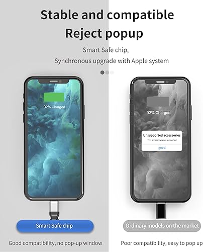 Miniatura 5 de Adaptador de auriculares para iPhone (paquete de 2) Adaptador Lightning dual para divisor de audio y cargador de carga 2 en 1 Dongle Jack Cable de