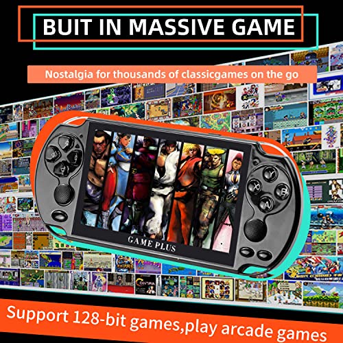 image for ZWYING Handheld Game Consoles for Kid and Adult, 5.1 Inch HD Screen Du