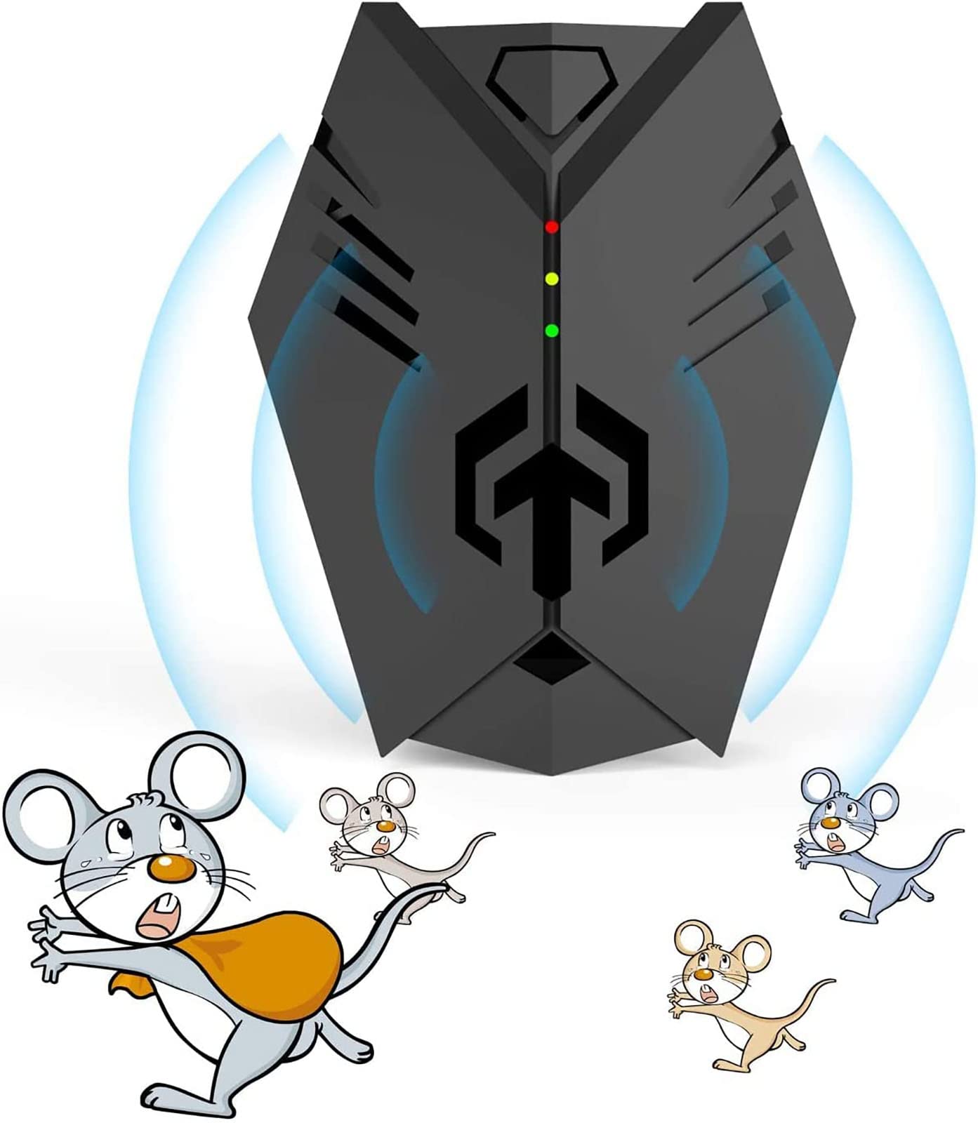 Ultrasonic Rodent Repelling System, Ultrasonic Pest Repeller Home Kit, Superior Rodent Repeller, Superior Mouse Repellent, Ultrasonic Pest Repeller, Advanced, 3.54 * 2.67 * 1.18 Inch