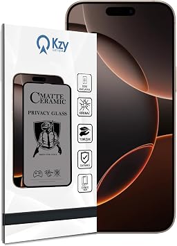 KZY İletişim Apple iPhone 16 Pro Max Tam Kaplayan Mat Seramik Nano Esnek Hayalet Ekran Koruyucu Cam
