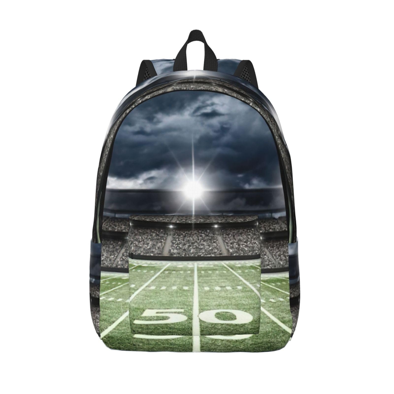 Mochila de lona CHAbu negra talla M para estadio y universidad 8